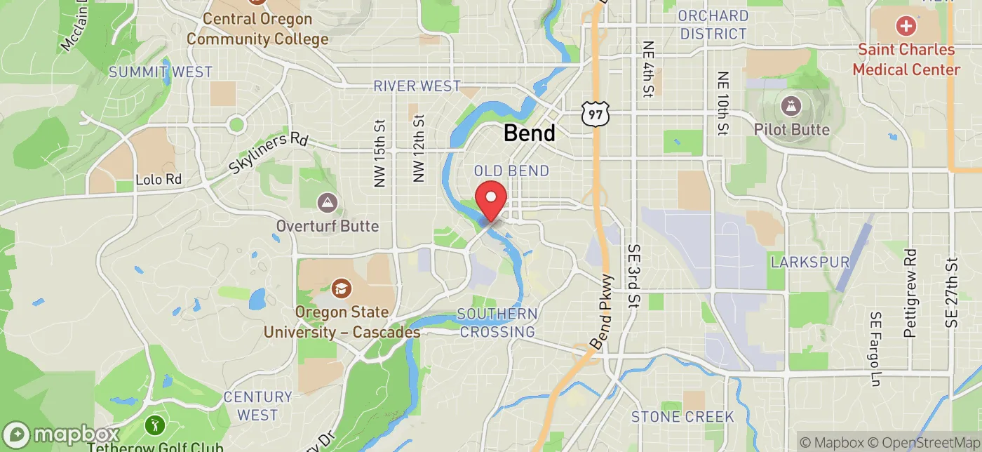 Pickup location near Bend, Oregon