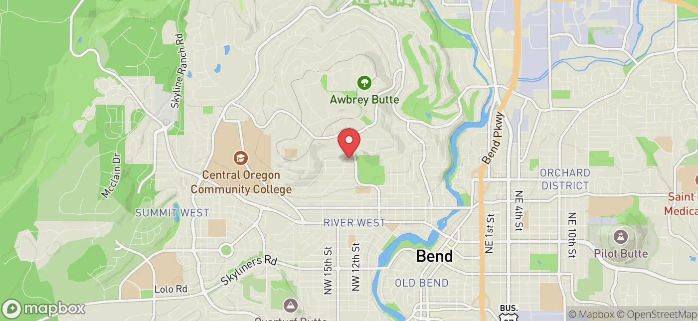 Pickup location near Bend, Oregon
