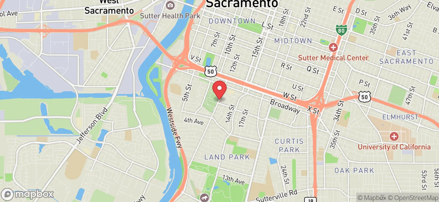 Pickup location near Sacramento, California