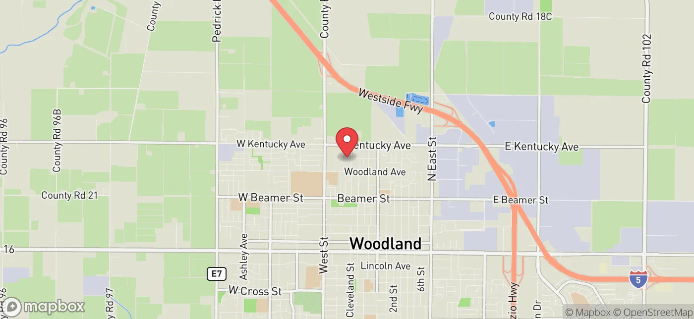 Pickup location near Sacramento, California