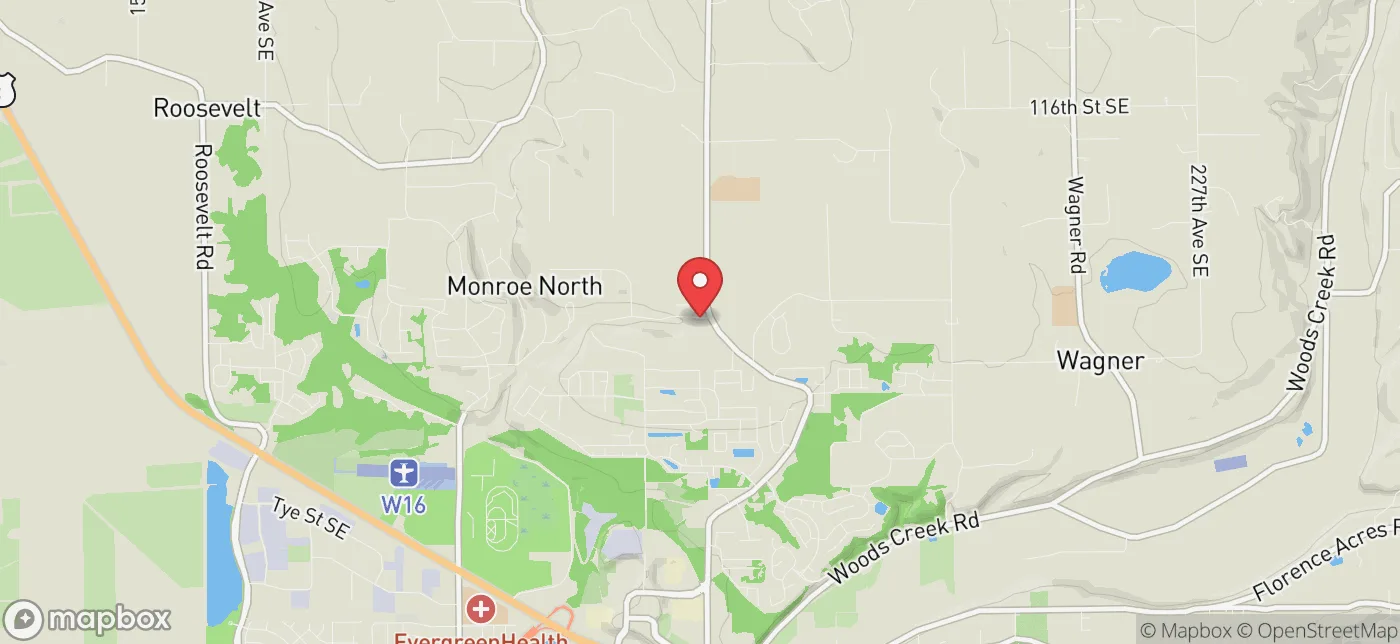 Pickup location near Bellevue, Washington
