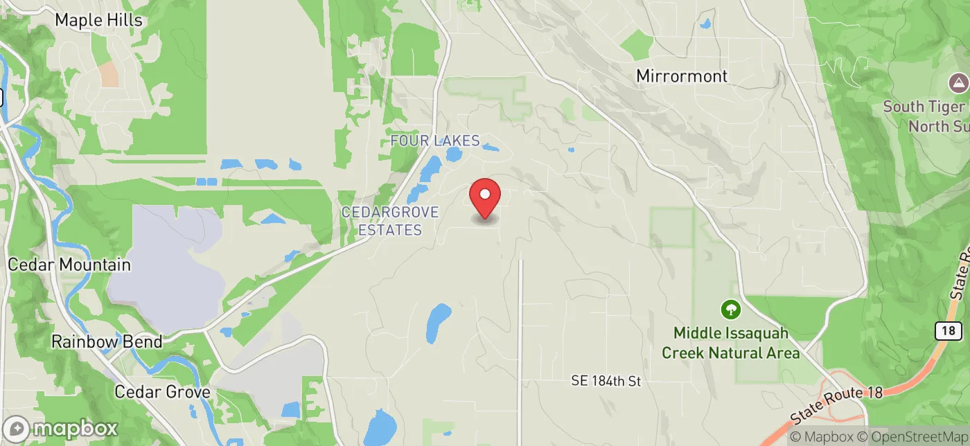 Pickup location near Bellevue, Washington