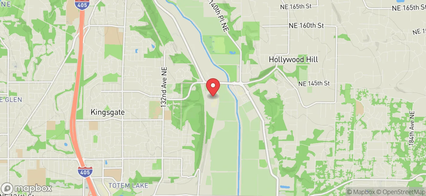 Pickup location near Kirkland, Washington