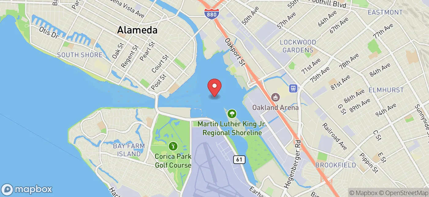Pickup location near San Francisco, California