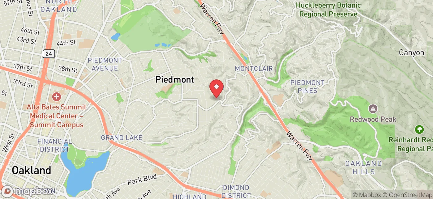 Pickup location near San Francisco, California