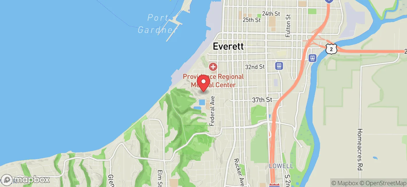 Pickup location near Bellevue, Washington