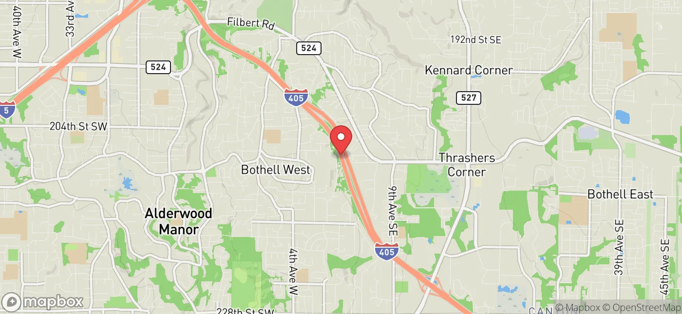 Pickup location near Seattle, Washington