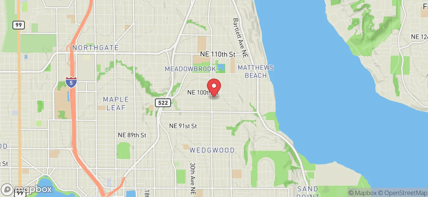 Pickup location near Bellevue, Washington