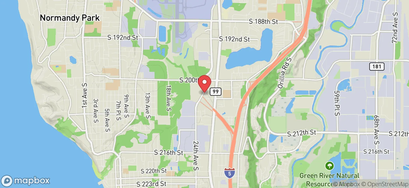 Pickup location near Bellevue, Washington
