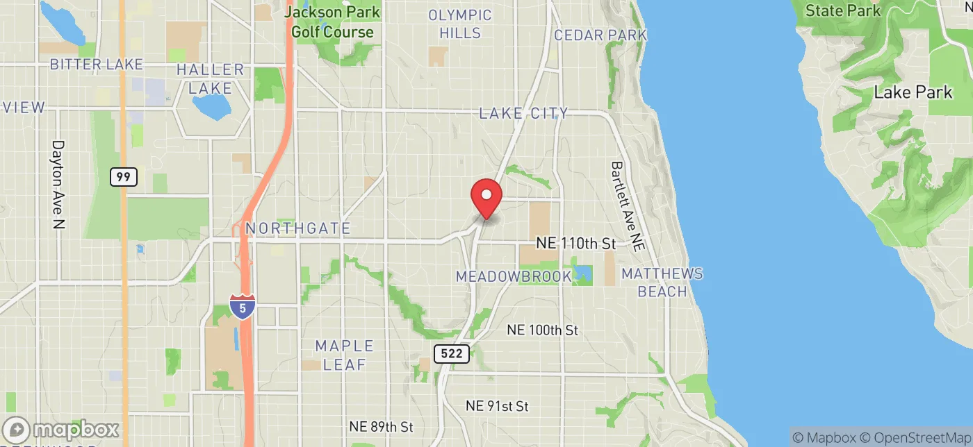 Pickup location near Bellevue, Washington