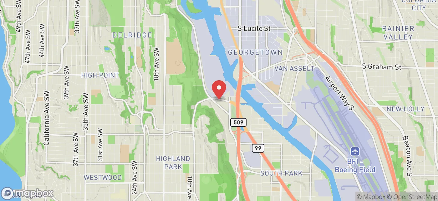 Pickup location near Seattle, Washington