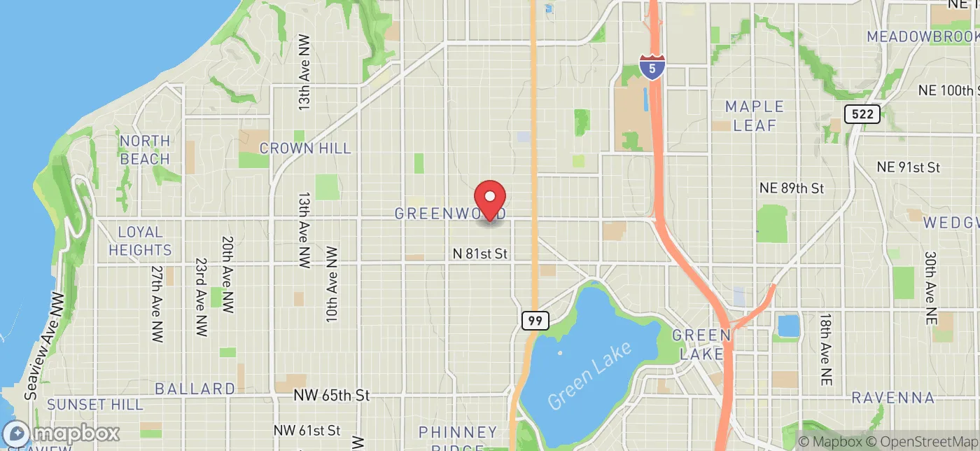 Pickup location near Bellevue, Washington