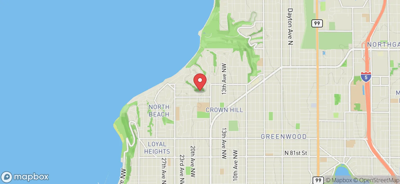 Pickup location near Bellevue, Washington