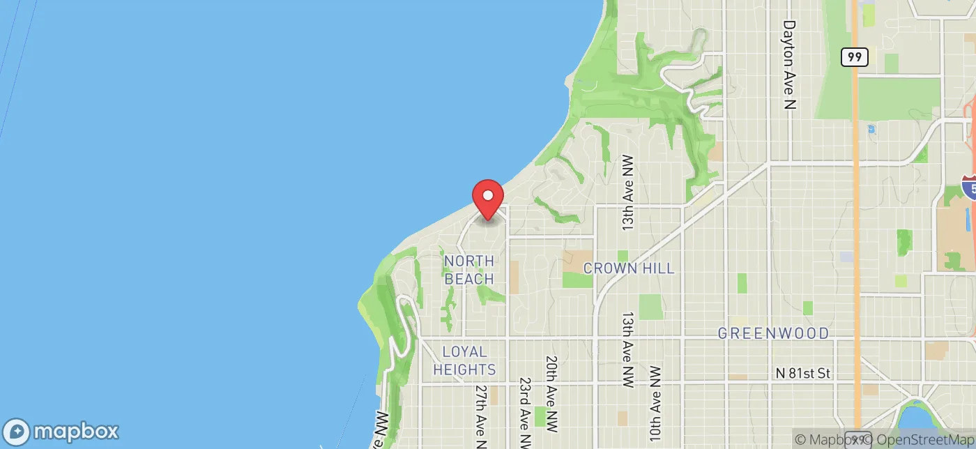 Pickup location near Bellevue, Washington