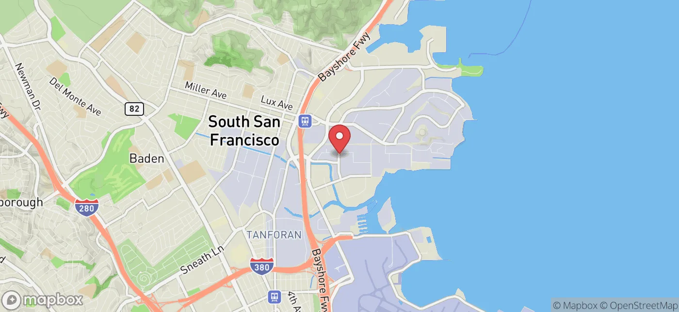 Pickup location near San Francisco, California