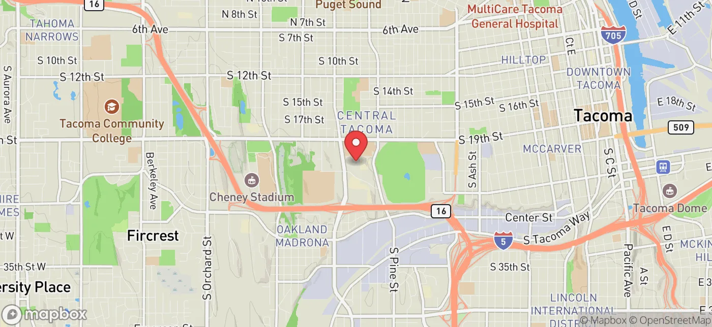 Pickup location near Bellevue, Washington