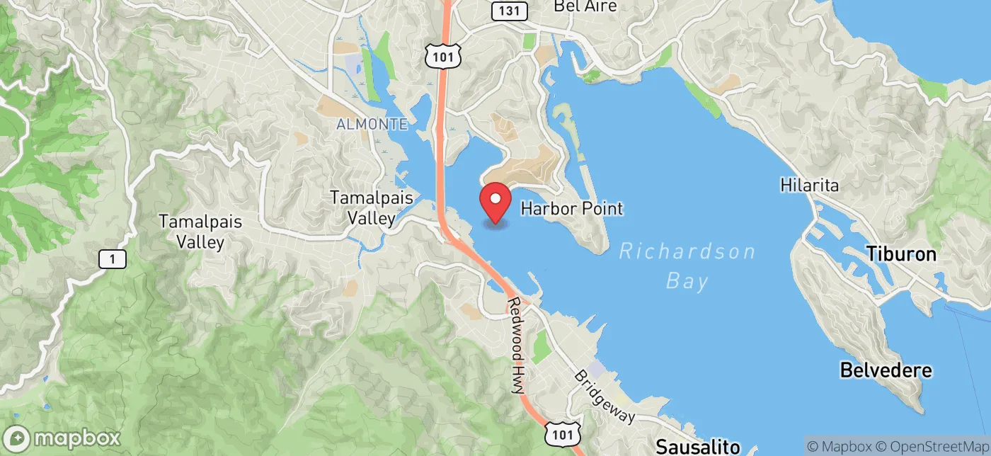 Pickup location near San Francisco, California