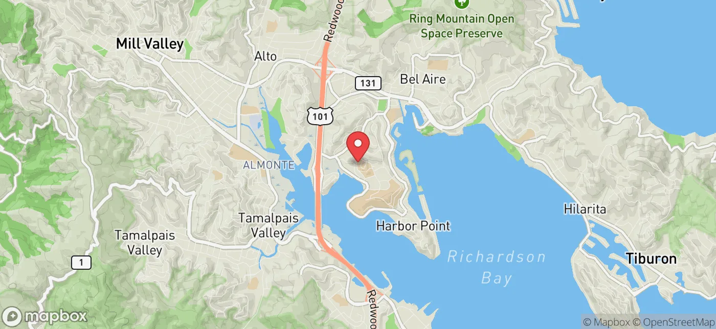 Pickup location near San Francisco, California
