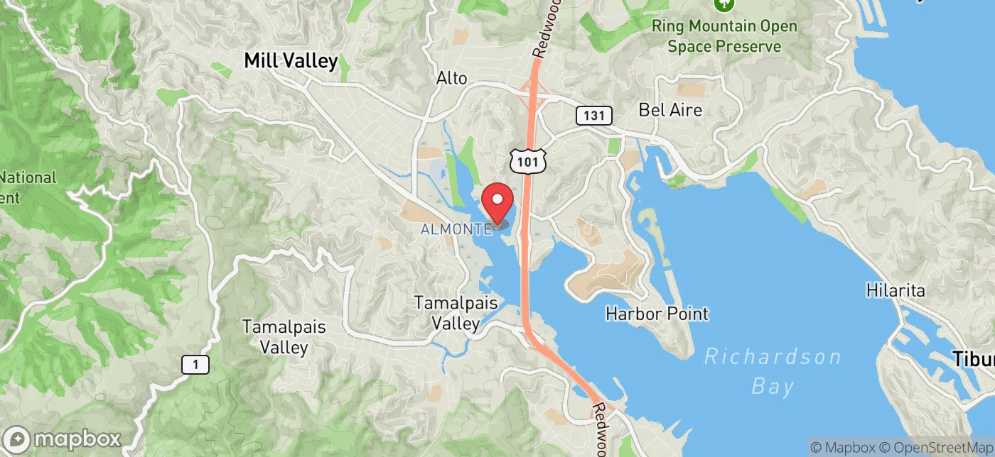 Pickup location near San Francisco, California