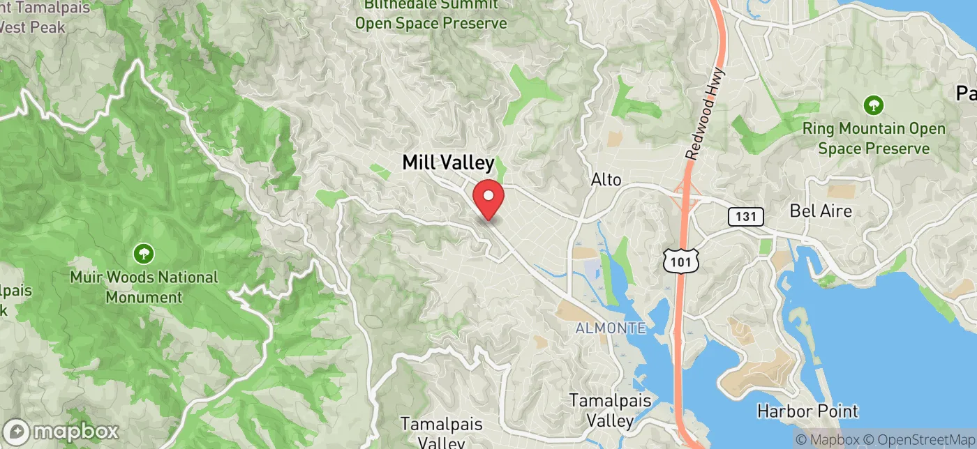 Pickup location near San Francisco, California