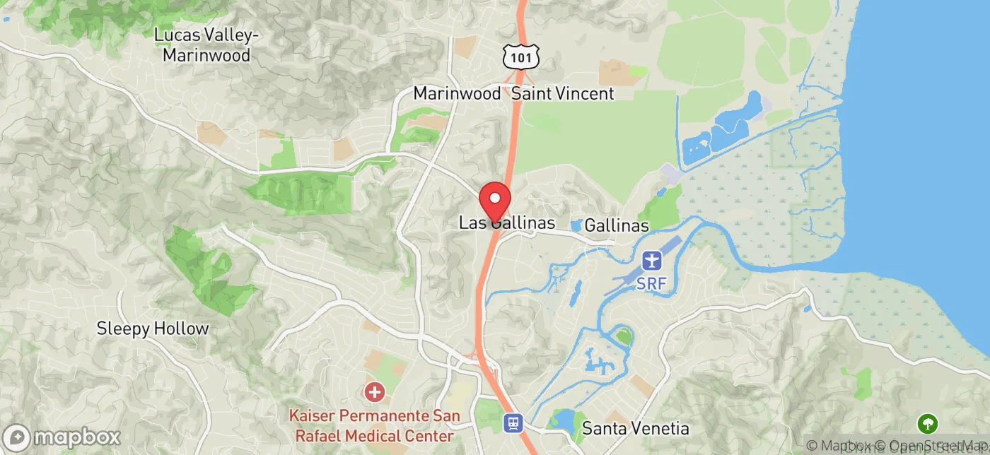 Pickup location near San Francisco, California