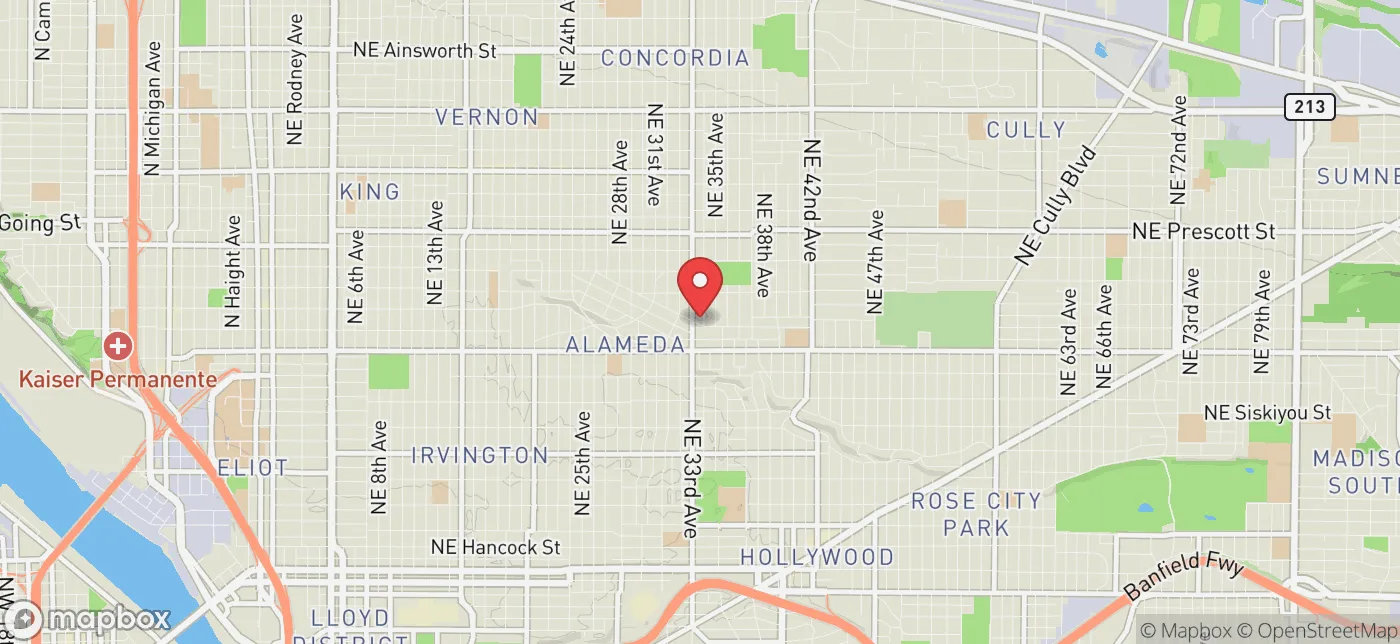 Pickup location near Portland, Oregon