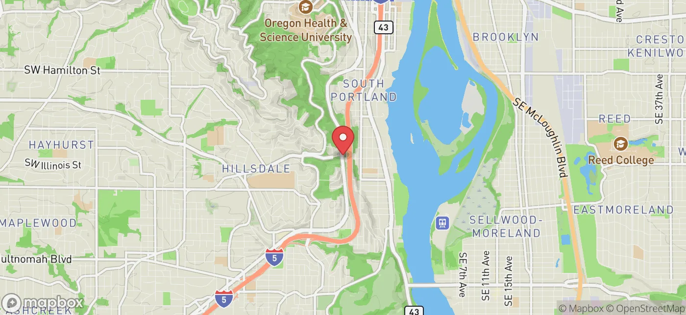 Pickup location near Portland, Oregon