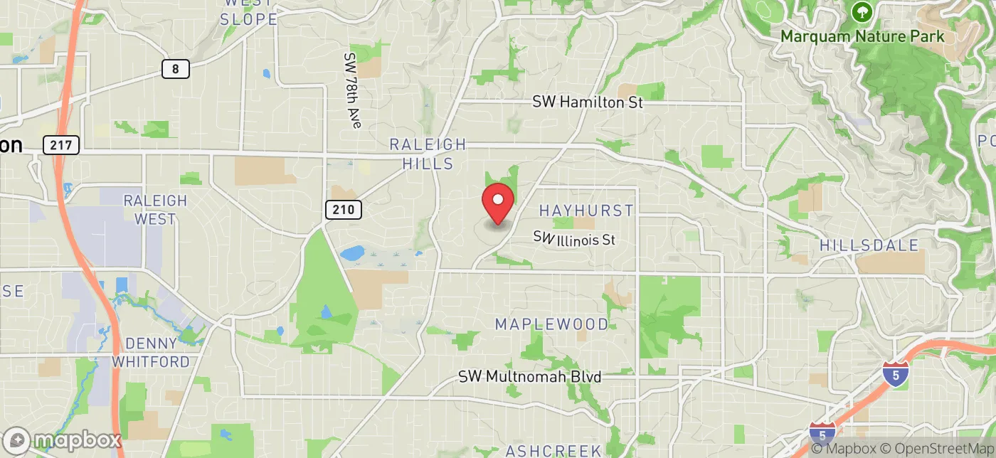 Pickup location near Portland, Oregon