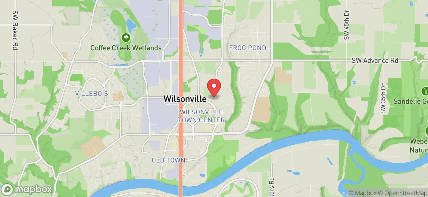 Pickup location near Portland, Oregon