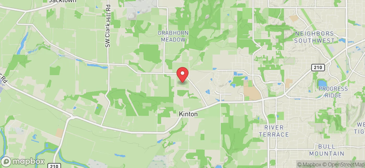 Pickup location near Portland, Oregon