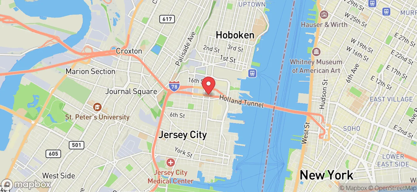 Pickup location near Greenwich, Connecticut