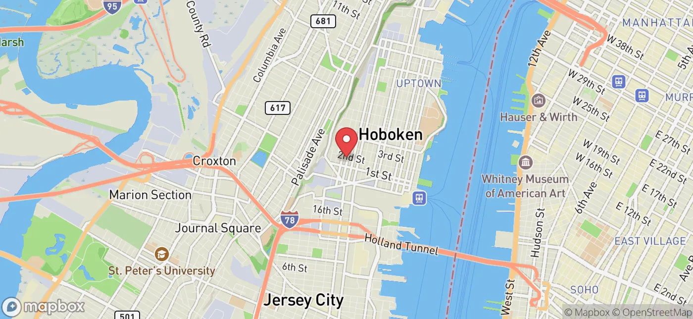 Pickup location near Greenwich, Connecticut