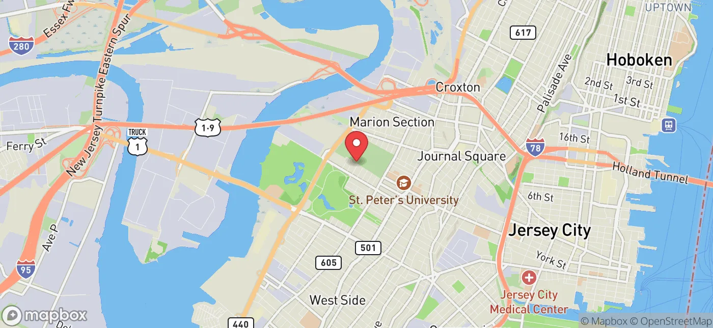 Pickup location near Hackensack, New Jersey