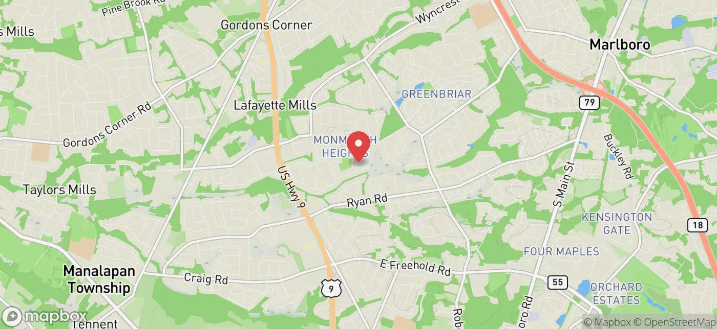 Pickup location near Freehold, New Jersey