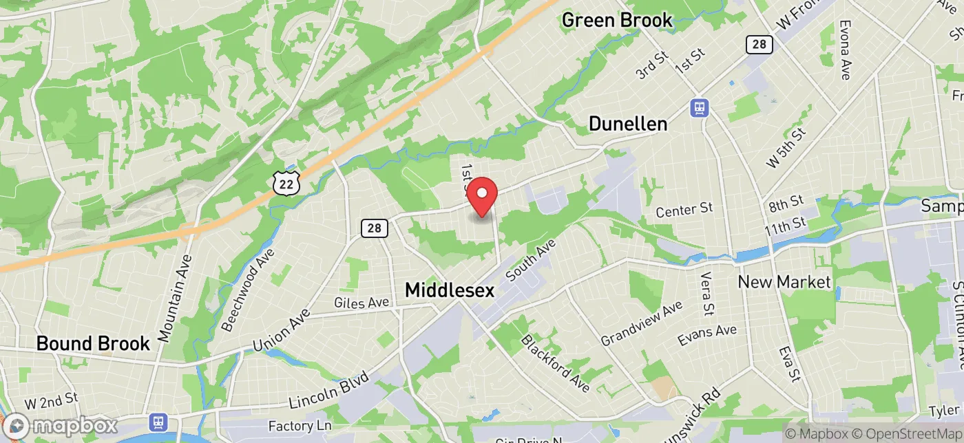 Pickup location near roselle, New Jersey