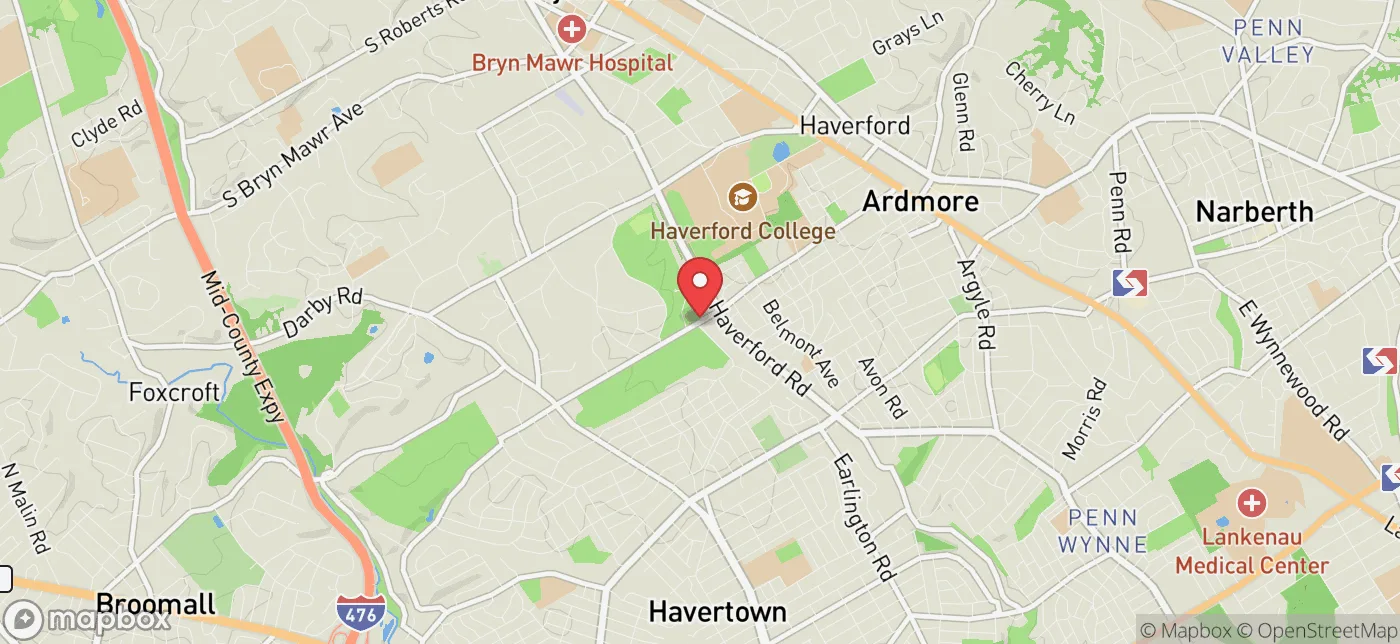 Pickup location near Hatboro, Pennsylvania