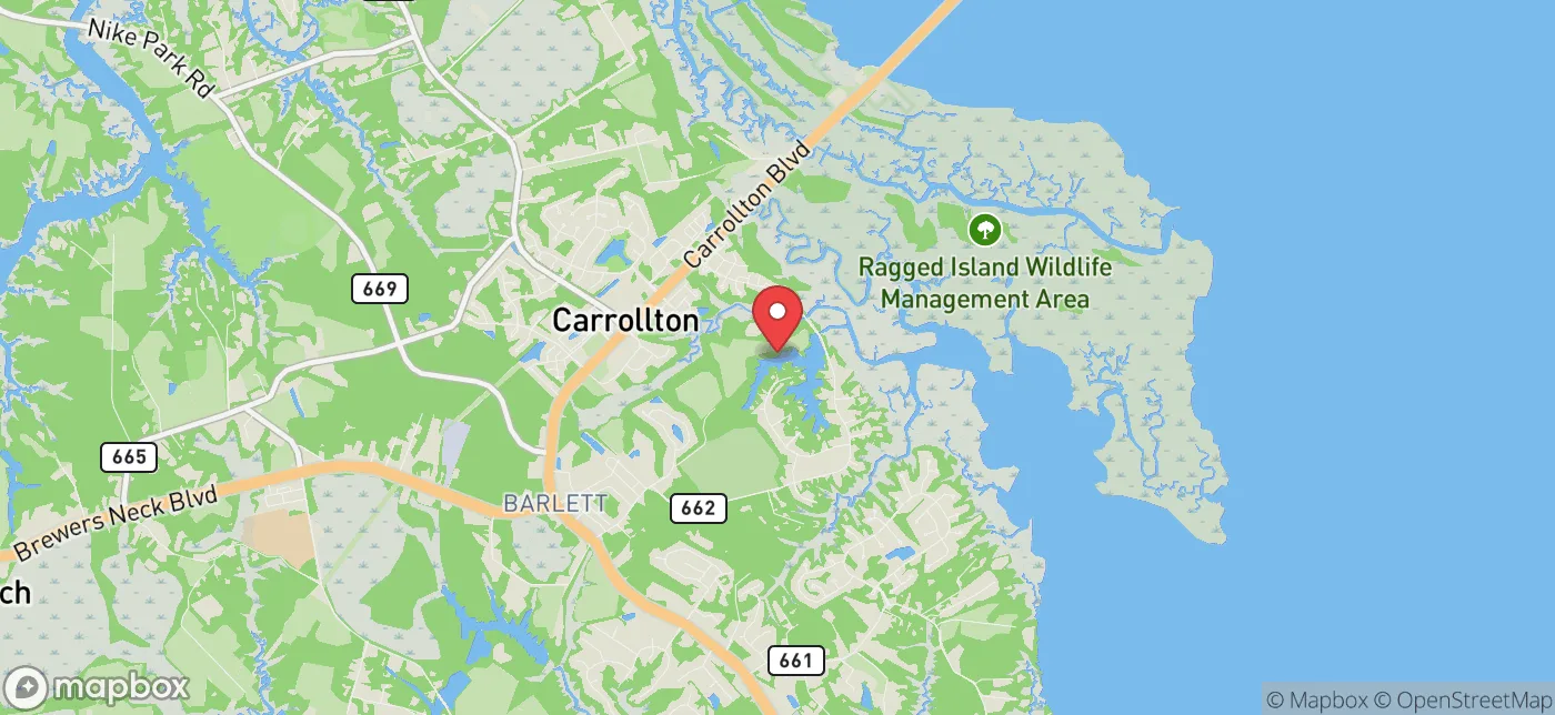 Pickup location near Suffolk, Virginia
