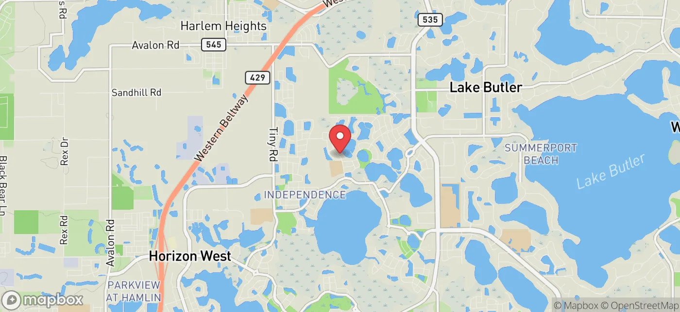 Pickup location near Orlando, Florida