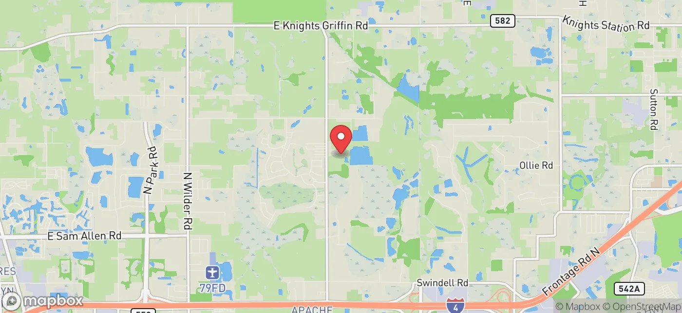 Pickup location near Tampa, Florida