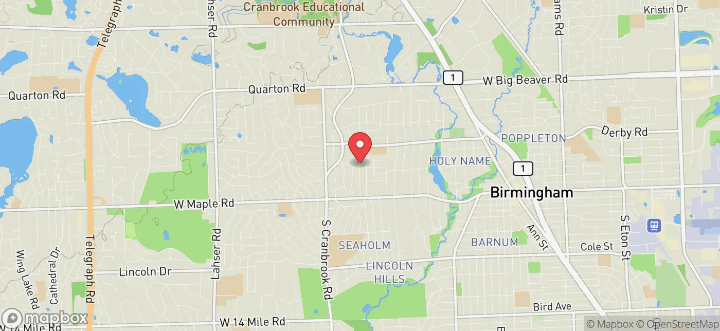 Pickup location near Waterford, Michigan