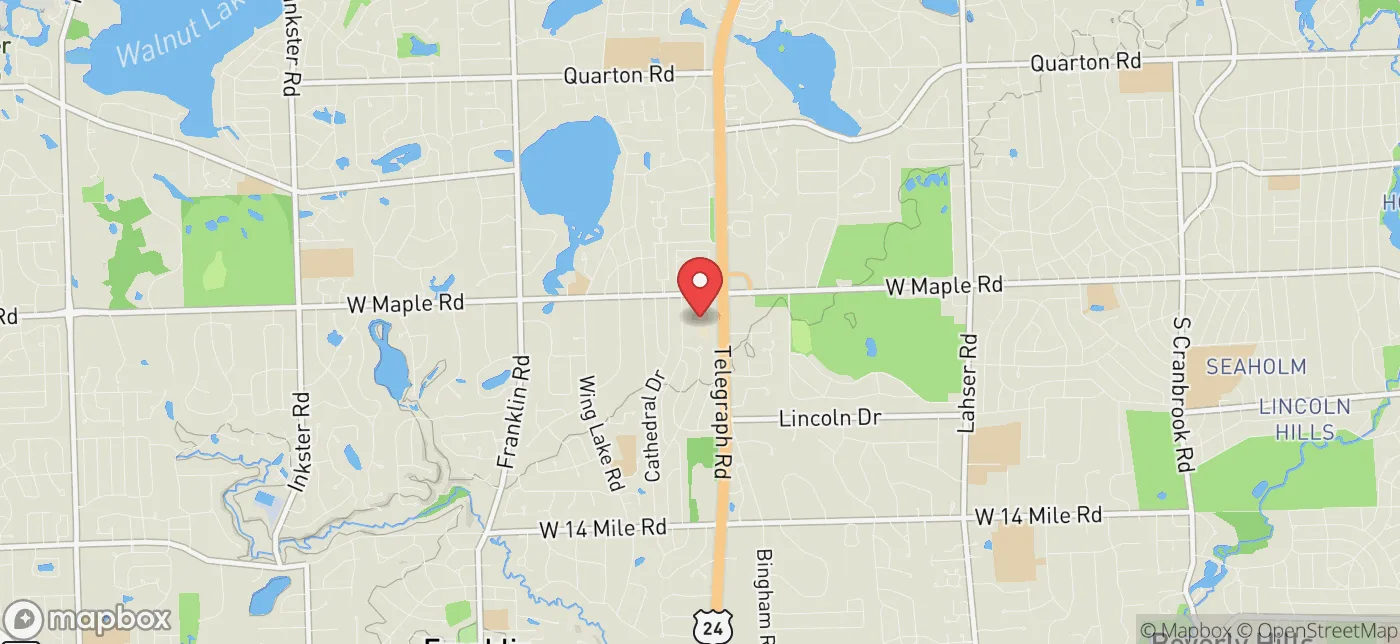 Pickup location near Waterford, Michigan