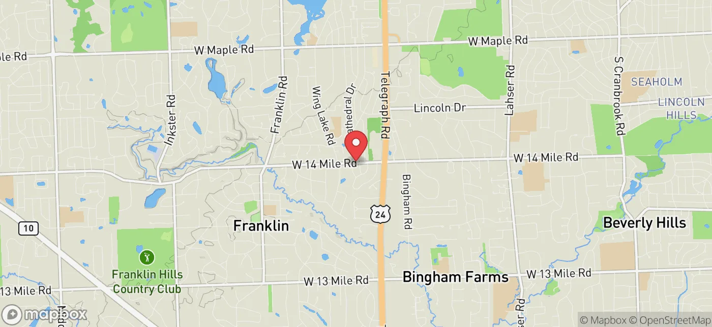 Pickup location near Waterford, Michigan