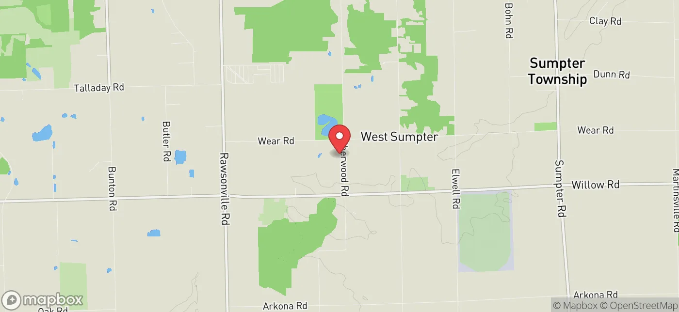 Pickup location near Waterford, Michigan