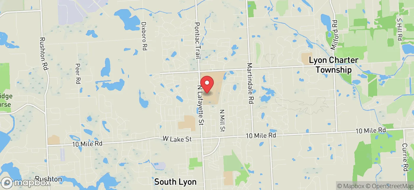 Pickup location near Waterford, Michigan