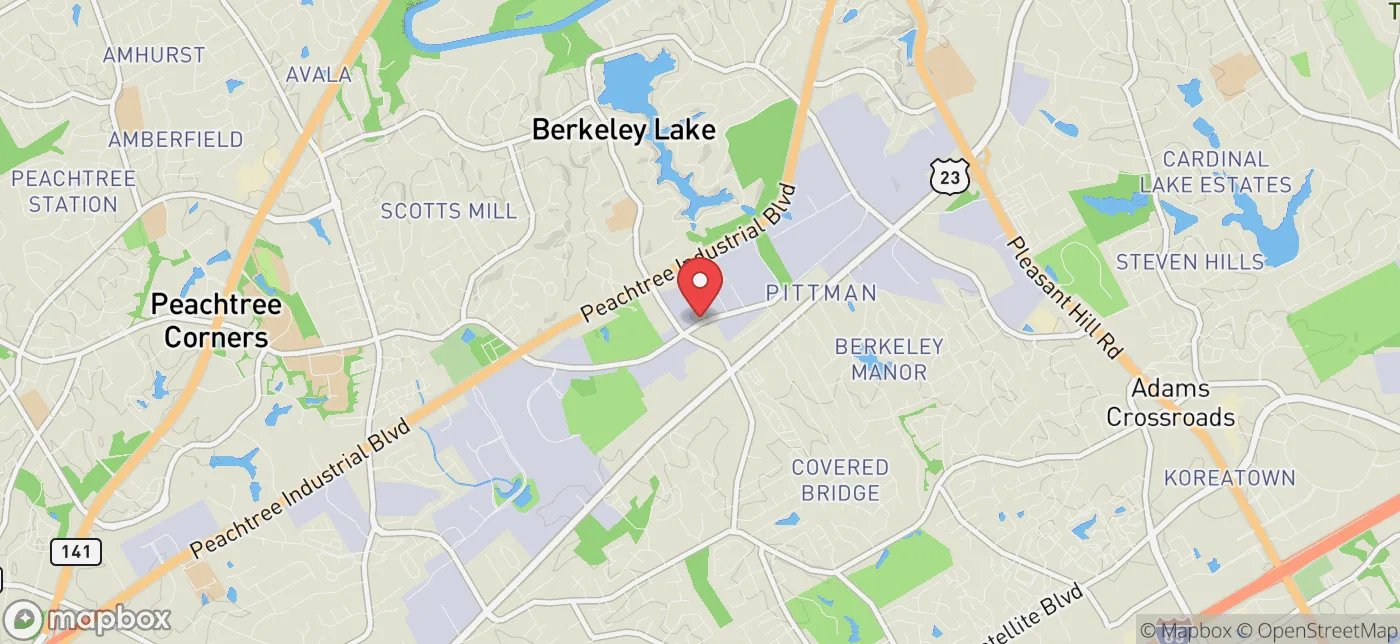 Pickup location near Atlanta, Georgia