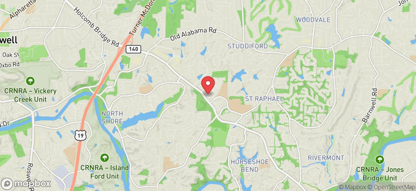Pickup location near Atlanta, Georgia