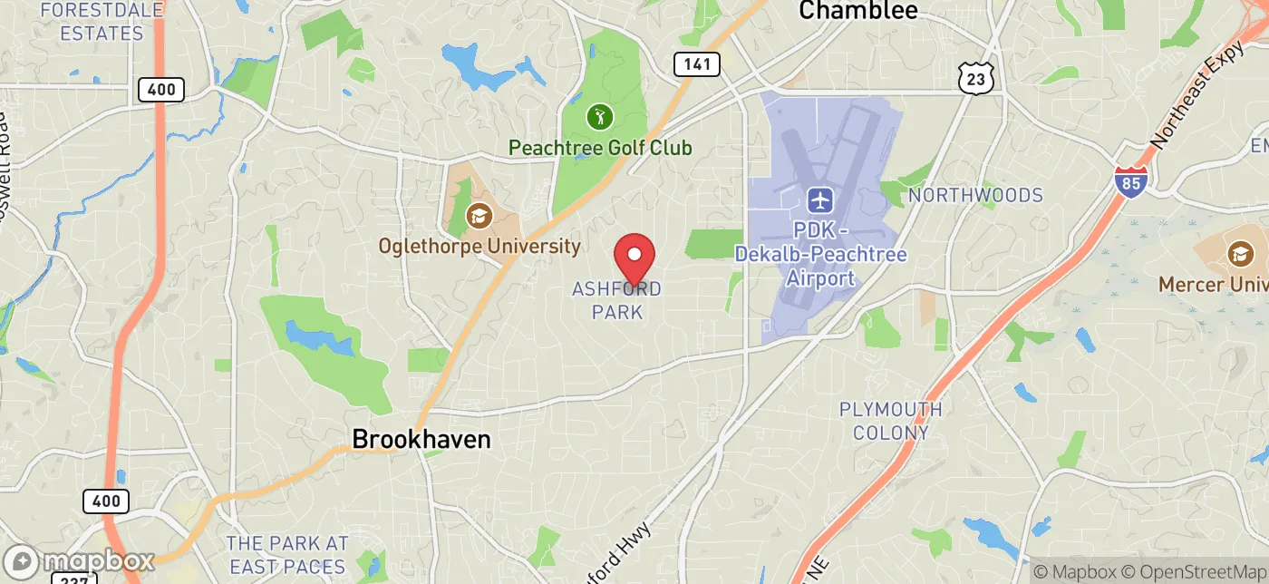 Pickup location near Atlanta, Georgia