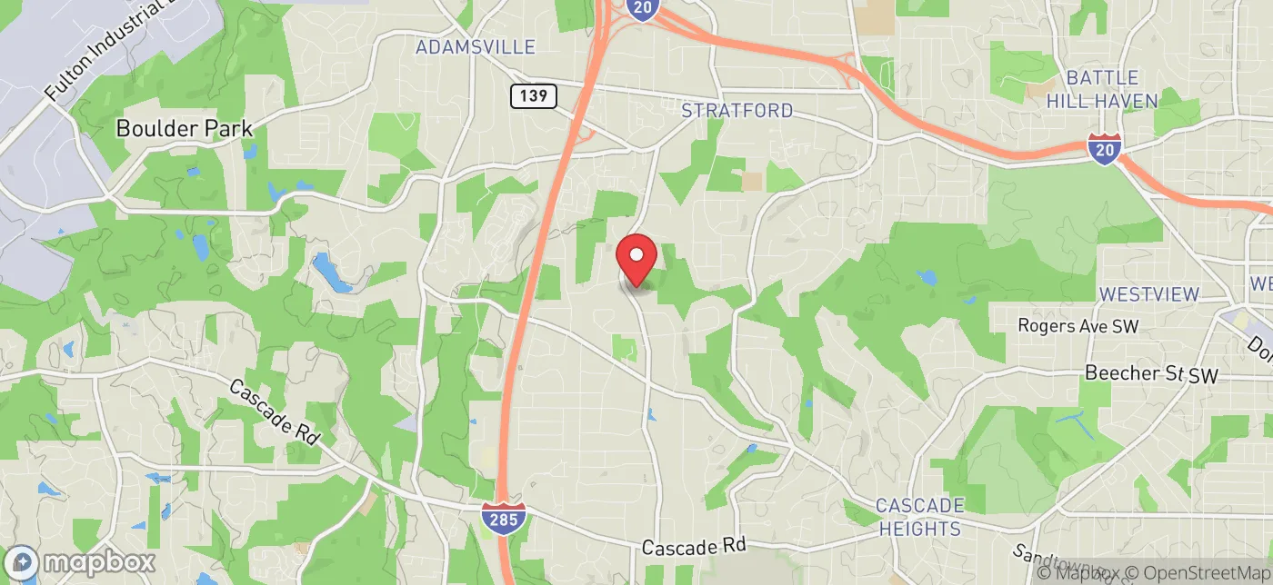 Pickup location near Atlanta, Georgia