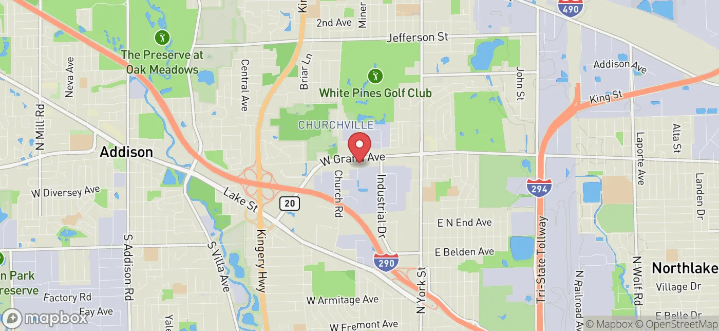 Pickup location near Chicago, Illinois