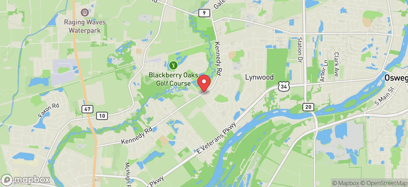 Pickup location near Yorkville, Illinois
